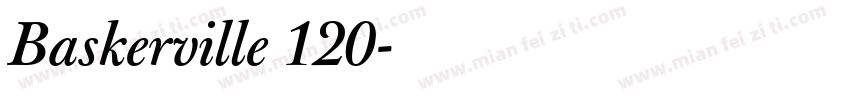 Baskerville 120字体转换